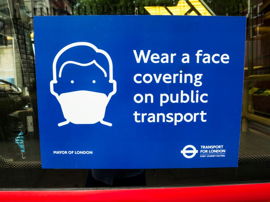 Wear a face covering on public transport